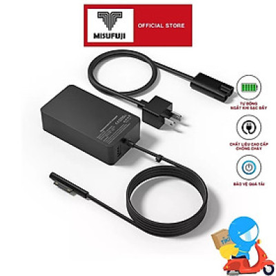 Sạc dùng cho Laptop Microsoft Surface Pro 3 4 5 6 7 model sạc 1625 1724 1796 1800 1706 1736 - Hàng Nhập Khẩu New Seal