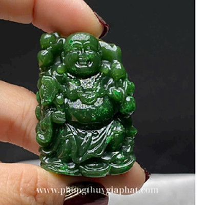 Mặt dây chuyền ngọc bích, mặt dây chuyền phật di lặc|phongthuygiaphat