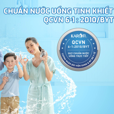 Máy lọc nước RO Mỹ 11 lõi Karofi KAQ-L06 Aiotec RO - Giao trước lắp sau miễn phí toàn quốc - Bảo hành 36 tháng - Hàng chính hãng