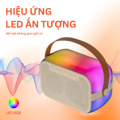 Bộ Loa Karaoke mini Bluetooth iCore ISM69 kèm 02 Micro - Hàng Chính Hãng