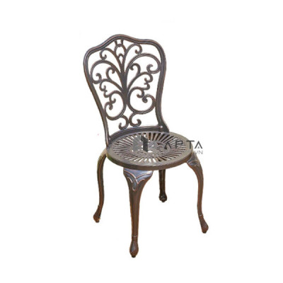 Ghế ban công sân vườn nhôm đúc màu đồng CC2023A Nôị thất Capta Ghế ngoài trời hợp kim nhôm sơn tĩnh điện không tay tựa màu đồng Outdoor chair