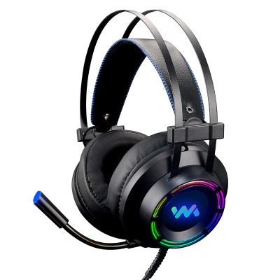 Tai Nghe Chụp Tai Chuyên Game Wangming 9800 Âm Thanh 7.1 - Led Đẹp - Jack Cắm USB - Hàng Chính Hãng