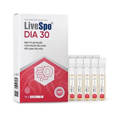 Giảm triệu chứng tiêu chảy cấp - LiveSpo DIA 30 - ( hộp 10 ống x 5ml)