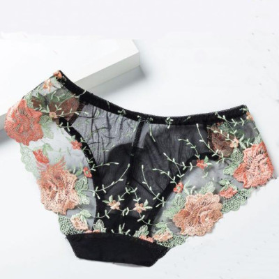 Combo 5 quần lót thêu hoa hồng nhiều màu Q94