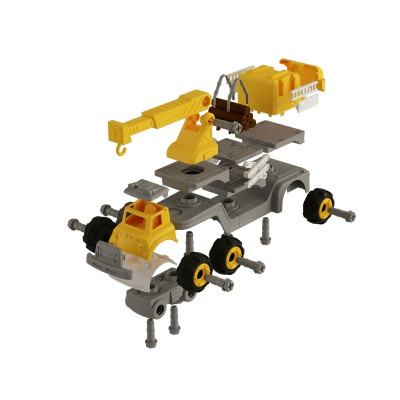 Bộ Đồ Chơi Lắp Ráp Vecto DIY 3 Trong 1 - Xe Cẩu, Xe Chở Gỗ, Xe Dụng Cụ OK1029