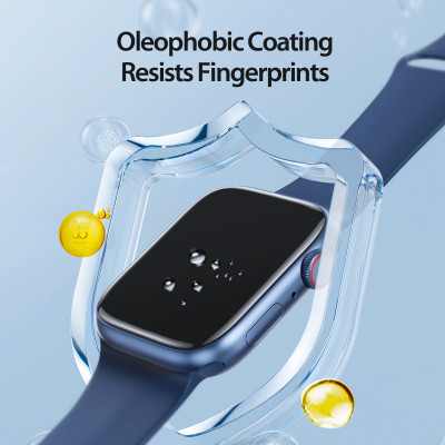 Bộ 2 Miếng Dàn Màn Hình PMMA Dành Cho Apple Watch 10/ 9 / 8 / 7 / 6 / 5 / 4 / SE / SE 2, Dux Ducis, chống vân tay_ Hàng chính hãng