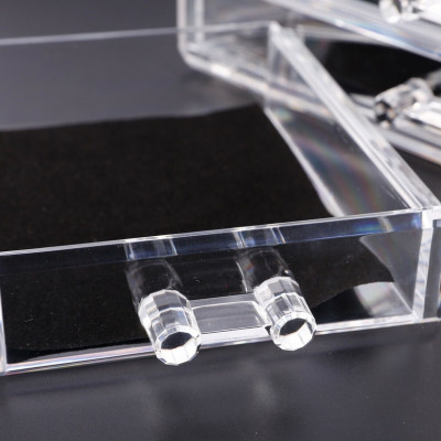 Khay Hộp Đựng Mỹ Phẩm Trang Điểm 3 Tầng Vuông