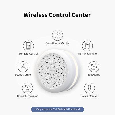 Aqara Hub M1S HM1S-G02 Gen 2 Trung tâm Zigbee 3.0 Bộ điều khiển trung tâm Apple HomeKit - Tích hợp chuông báo và đèn - Hàng Quốc Tế Chính Hãng