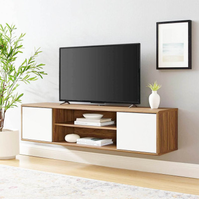Kệ gỗ tivi đẹp thiết kế thông minh SMLIFE Takaya