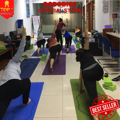 [Cho Yogini Chuyên Nghiệp] Thảm tập yoga 2 lớp 8mm, 6mm Thế Hệ thảm 9.0 tặng kèm túi, thảm yoga định tuyến chất liệu cao su non TPE siêu bám, chống trượt, tập gym, thể dục tại nhà - Hàng chính hãng DoDoDios