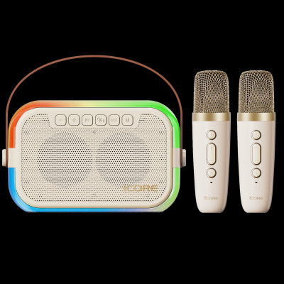 Bộ Loa Karaoke mini Bluetooth iCore ISM69 kèm 02 Micro - Hàng Chính Hãng