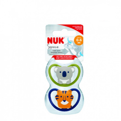 BỘ 2 TI GIẢ NUK SPACE SILICONE