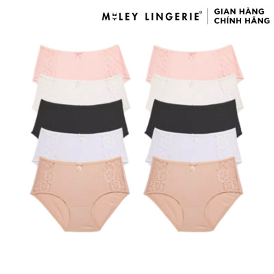 Combo 10 Quần Lót Nữ Lưng Cao Modal Phối Ren Miley Lingerie FDS_25 - Giao màu ngẫu nhiên