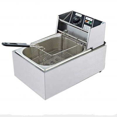 Bếp Chiên Nhúng Điện Cao Cấp ABG Dung Tích 6L, Ngăn Chứa Dầu Có Van Xả , Dùng Để Chiên Thức Ăn - Hàng Chính Hãng 