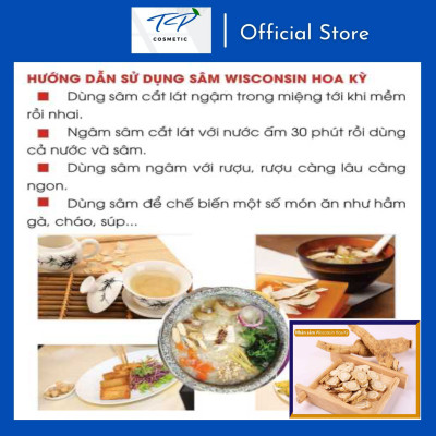 [Freeship Xtra] Nhân Sâm Wisconsin Hoa Kỳ (Sâm Mỹ), Loại 4 tuổi – Nguyên Củ: Tăng Sức Đề Kháng, Bồi Bổ Cơ Thể