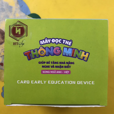 Máy đọc thẻ song ngữ Anh Việt, Máy đọc thẻ tiếng Anh loại 224 từ vựng 112 thẻ, Đồ chơi giáo dục sớm cho bé