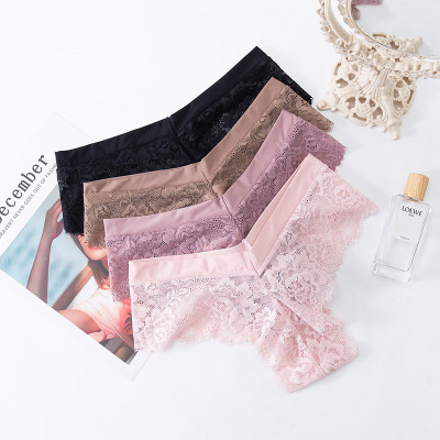 Combo 5 Quần Lót Nữ Lọt Khe Ren Lưng Bóng Q8047 – Siêu Mềm Mại, Ôm Sát, Không Lộ Viền