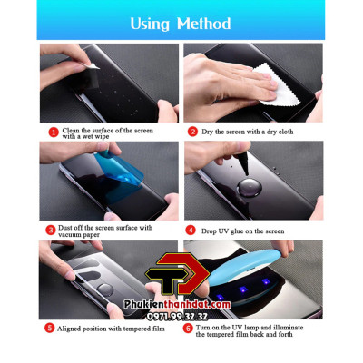 Tấm kính cường lực full màn dành cho Xiaomi Mi 10s trong suốt full keo UV hiệu Glass Pro - Hàng chính hãng