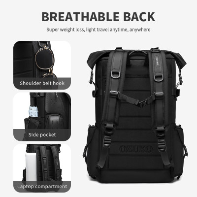 Balo Thể Thao OZUKO Cỡ Lớn Chống Thấm Nước Thời Trang Cho Nam