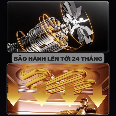 Nồi chiên không dầu 6L Mishio MK408 – Màu Xám Sang Trọng, Bảo Hành 24 Tháng - hàng chính hãng