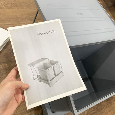 Thùng rác âm tủ bếp nhấn mở tự động cam kết chính hãng Grob