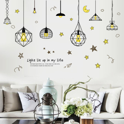 Decal dán tường Đèn chùm trang trí XL7230