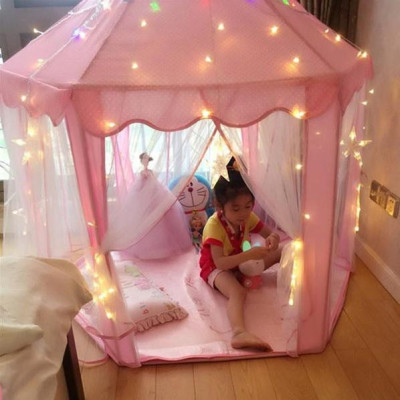 Lều Công Chúa DORON Cho Bé Kiểu Dáng Lục Giác Hàn Quốc Có Rèm Che