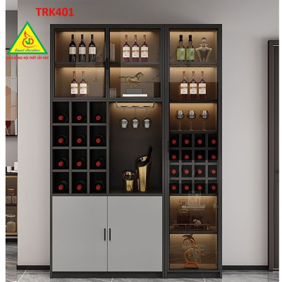 Tủ rượu cánh kính, tủ trưng bày rượu  TRK401 - Nội thất lắp ráp Viễn Đông ADV