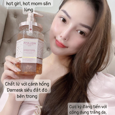 Combo  Dầu gội xả phục hồi đa tầng nấm Truffle Weilaiya hương nước hoa và Sữa tắm trắng da cánh hoa hồng Damask Weilaiya