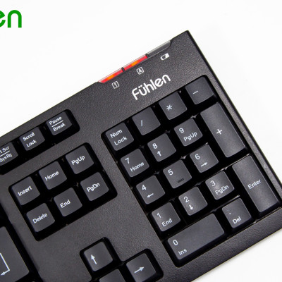 Bàn phím không dây Gaming/ Văn phòng Fuhlen L411w- Tuổi thọ 20 triệu lần nhấn, BH 2 năm,Tặng kèm pin- Hàng chính hãng