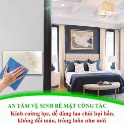 [CHỐNG GIẬT] Công tắc cảm ứng Hunonic Datic 1 Nút Công Suất Lớn kết nối Wifi điều khiển bình nóng lạnh, điều hoà