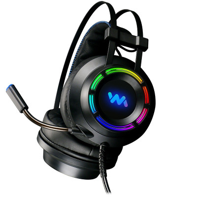 Tai Nghe Chụp Tai Chuyên Game Wangming 9800 Âm Thanh 7.1 - Led Đẹp - Jack Cắm USB - Hàng Chính Hãng