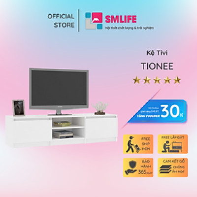 Kệ TV phòng ngủ gỗ công nghiệp thiết kế thông minh SMLIFE Tionne