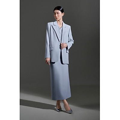 Áo Blazer dáng suông Xavia thiết kế cao cấp WHITE CHIC