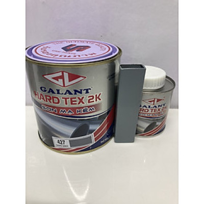 Sơn sắt mạ kẽm không cần lót Hard Tex 2K màu xám 427 1L