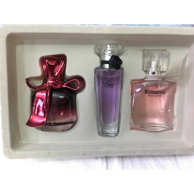 Dụng cụ làm đẹp  trang điểm cho bạn gái Sét 3 chai  nước hoa  thủy tinh nữ cao cấp 25ml / 1c , hộp đựng sang trọng ,lịch sự  có thể dùng làm quà tặng