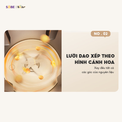 Máy Làm Sữa Hạt 0,6L BEAR Máy Xay Nhuyễn Mịn, Máy Xay Hạt Máy Xay Sinh Tố Mini Nấu Cháo Tự Động Vệ Sinh SB-SH06C - Hàng Chính Hãng