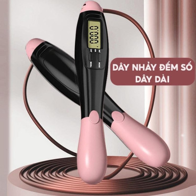 (Thanh Lý)Bộ Dây Nhảy Đếm Số 3in1 Không Dây Bóng To, Quy Đổi Ra Calo - Khoảng Cách – Dây Nhảy Kèm Bóng Xoay Cho Người Mới Bắt Đầu Tập