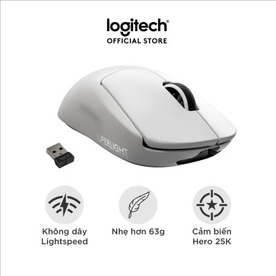 Chuột Chơi Game Logitech G Pro X SuperLight Wireless – Hàng Chính Hãng
