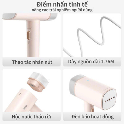 Bàn Là Hơi Nước Cầm Tay SEKA SK547 (Model Mới Nhất 2024) 1200W, 170ml, Bàn Là Mini, Bàn ủi Du Lịch - Hàng Chính Hãng