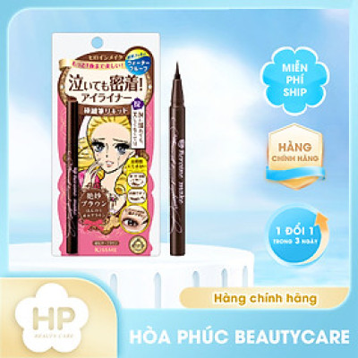 Bút Kẻ Mắt Nước Siêu Chống Trôi Nét Siêu Sắc Mãnh Kissme Heroine Make Smooth Liquid Eyeliner Super Keep (Màu Nâu)