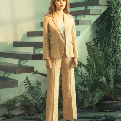 Áo Khoác Blazer Linen Mộc Lan TOP169 thời trang thiết kế Hity