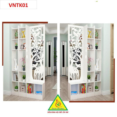 Vách ngăn tủ kệ VNTK01 - Nội thất lắp ráp Viendong Adv