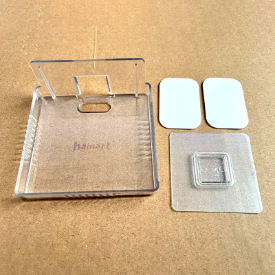 Kệ Wifi Dán Treo Tường Nhựa Acrylic Trong Suốt Để Modem Router Kèm Miếng Dính Lớn Siêu Chắc Hamart