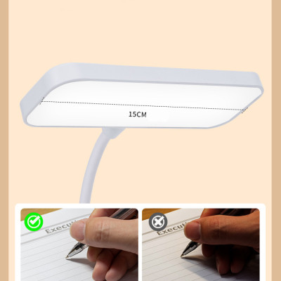 Đèn học LED gắn kẹp bảo vệ mắt chống cận cảm ứng Rhino L401, tích điện đa năng làm việc, để bàn học - Hàng chính hãng