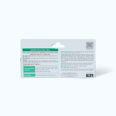 Gel ACNES Sealing Jell Hỗ Trợ Sạch Mụn và Kháng Khuẩn, Hạn Chế Sẹo Thâm (Tuýp 18g)