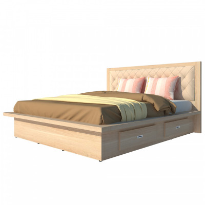 Giường ngủ 2 hộc kéo Tundo 160cm x 200cm