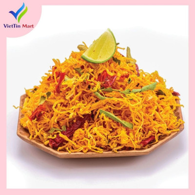 1KG KHÔ GÀ CAY LÁ CHANH VIETTINMART (đóng 2 túi zip)