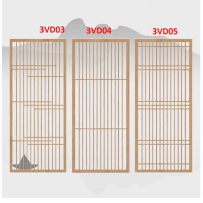 Vách ngăn phòng khách, nhà bếp bằng gỗ 3VD03 - Nội thất lắp ráp Viễn Đông
