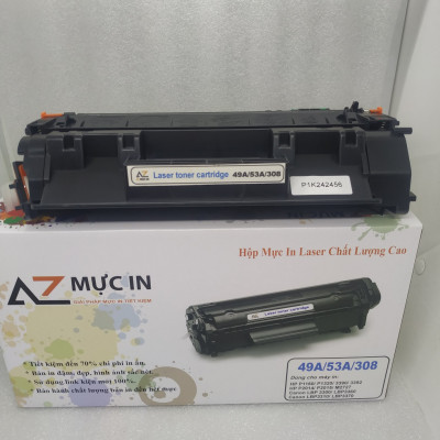 Hộp mực AZ 49A/ 53A/ 308 dùng cho máy in Canon 3300, Hp 1320, 1160, P2015, P2014 - hàng chính hãng